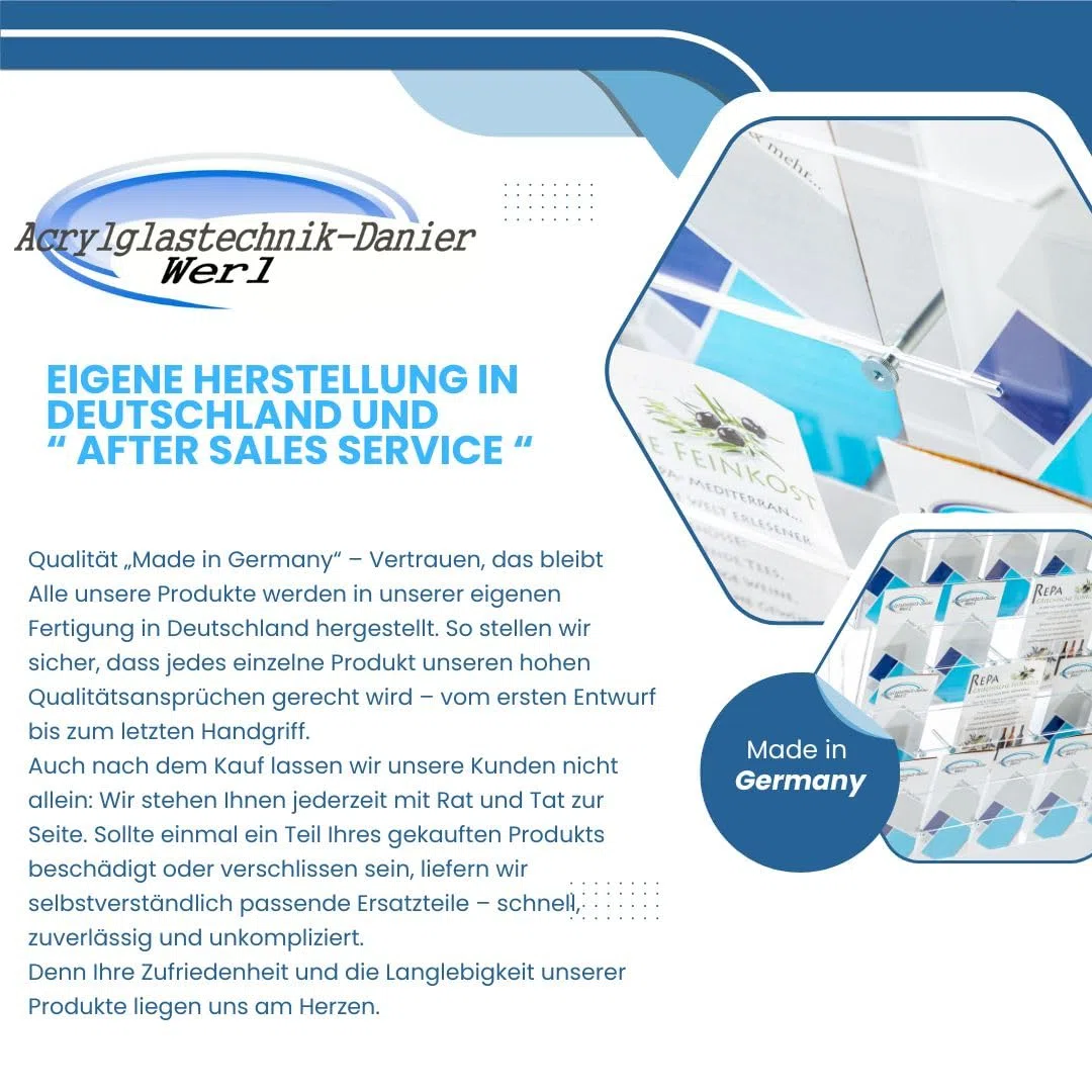 Flyer,Prospekt Wandhalter mit frei wählbarer Facheinteilung,Prospekthalter 20 Fach