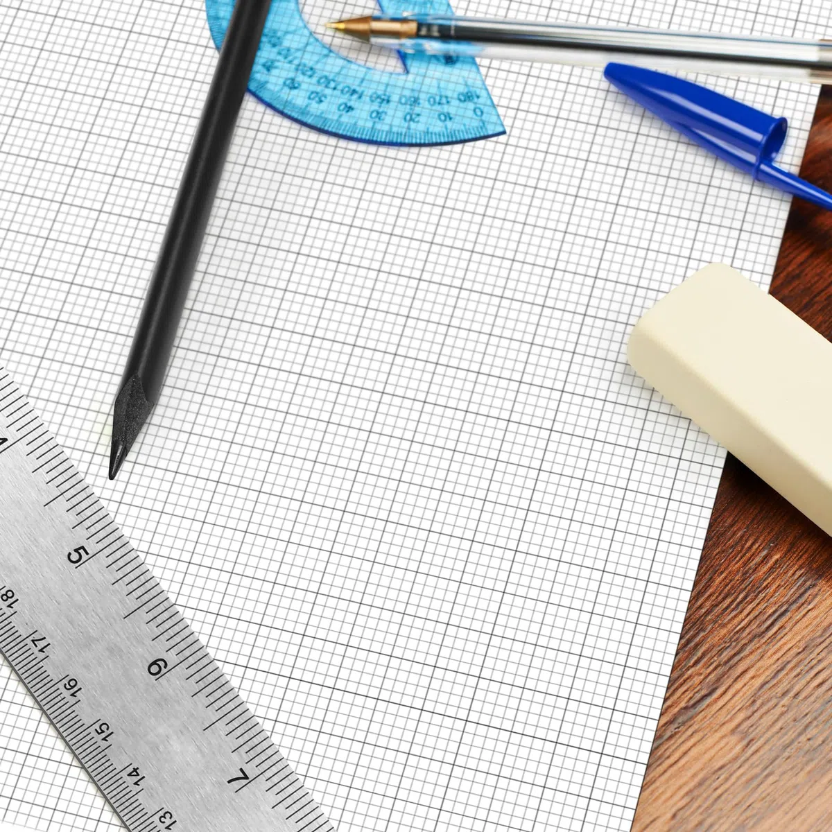 Fuyoooo 25 Blatt Graph Paper Pad 61 x 121,9 cm große Grafik 2,5 cm und 0,6 cm liniertes Rasterpapier für Ingenieure, Architekten, Designer, Mathematiker, Zeichner, Skizze, Haus, kommerzielle Baupläne