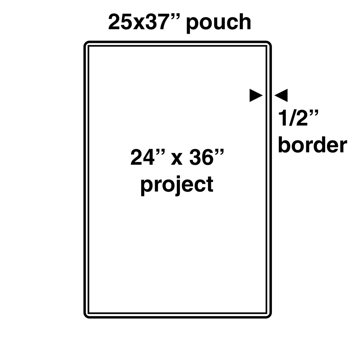 Apache Laminierfolien in Postergröße, 3 mm, 100 Stück, für 61 x 91 cm Projekte (63,5 x 94,4 cm Beutelgröße), Thermo-Laminier-kompatible Laminierblätter, super klar, runde Ecken