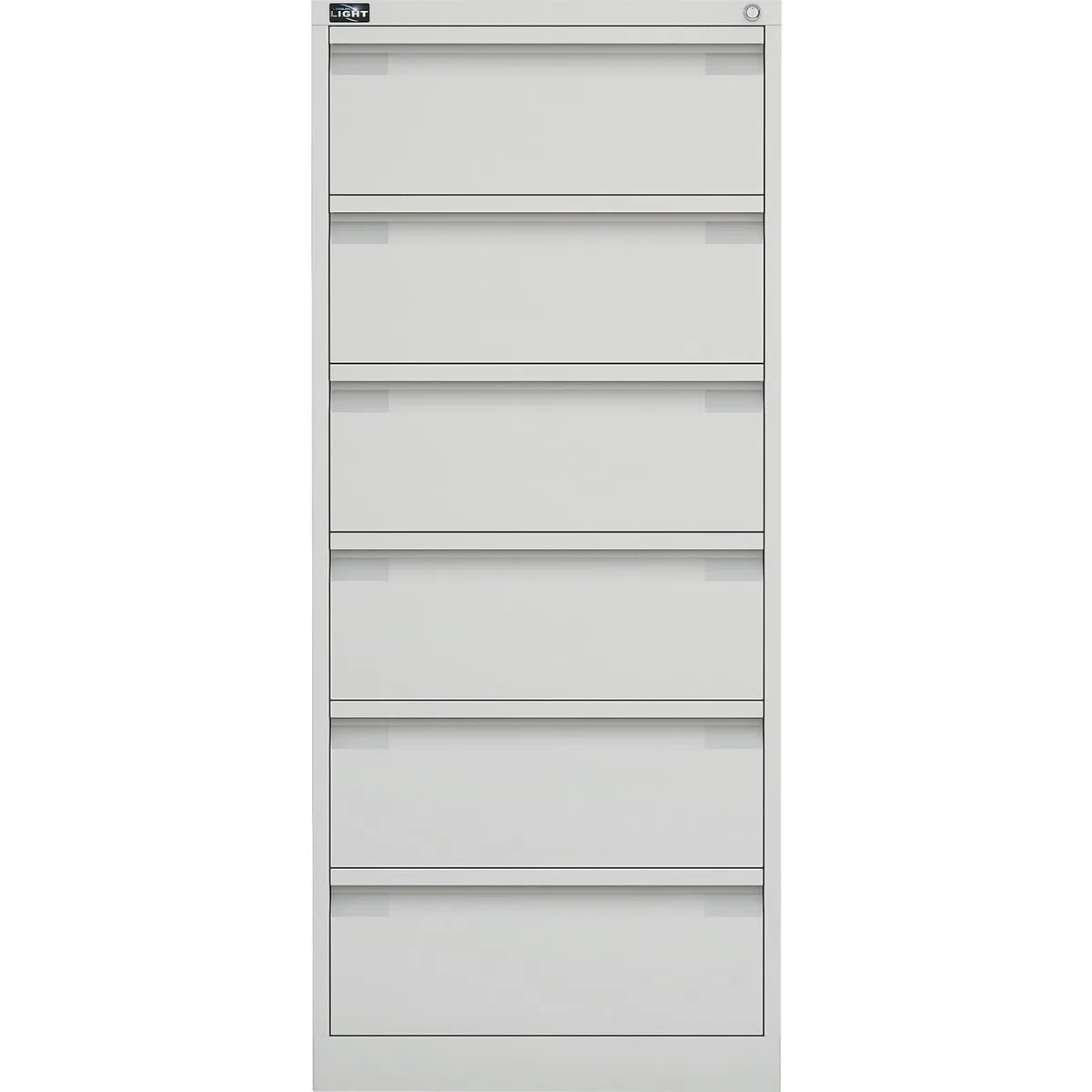 BISLEY Karteischrank ECO, doppelbahnig, DIN A5, 6 Schubladen, Farbe reinweiß