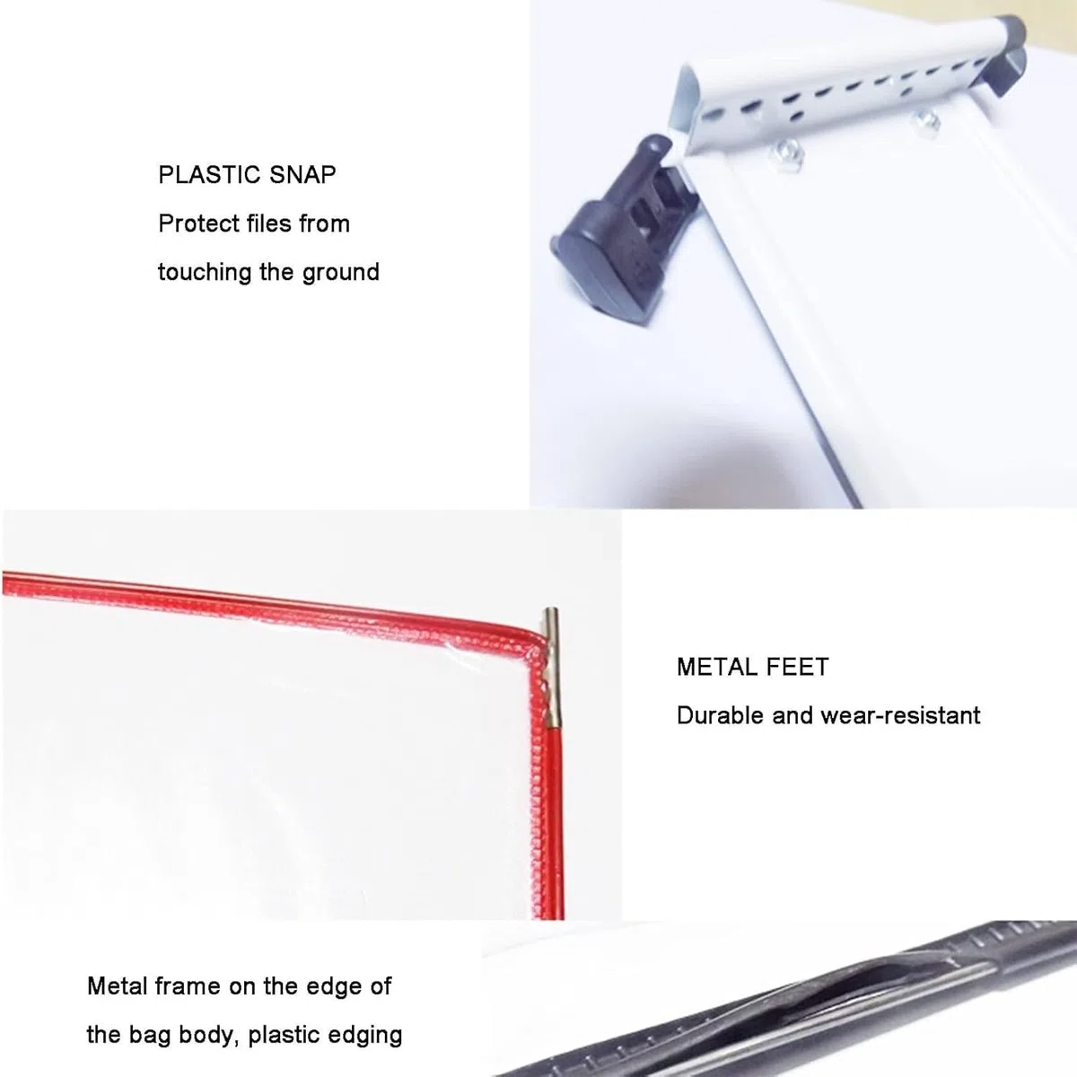 Desktop-Referenz- und Anzeigesystem, 20 doppelseitige Polypropylen-Taschen, A4-Wand-Flip-Ordner, for Büro- und Heim-Metallordner(G)