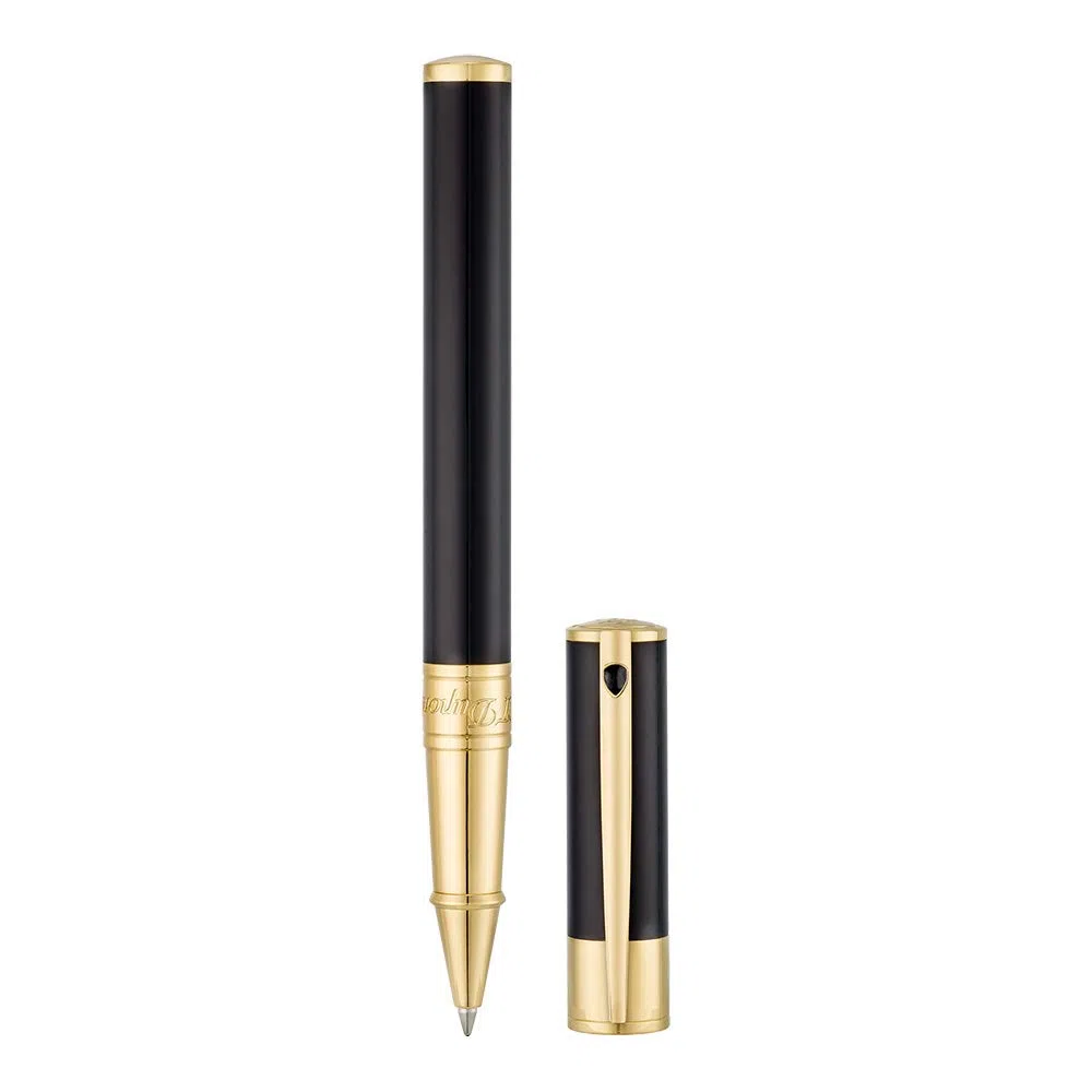 S.T Dupont D-262202 Tintenroller, Gelbgold, Schwarz