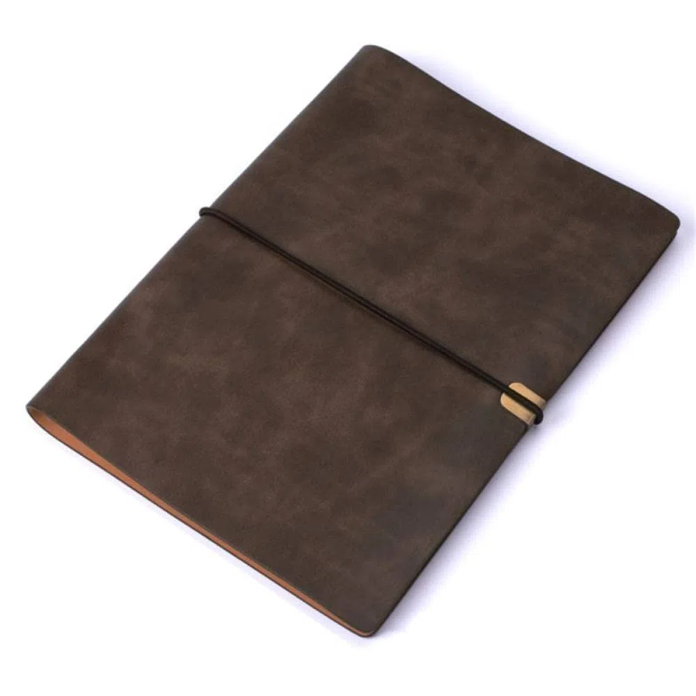Pu-Leder Notizbucheinband Notizbuch A5 Planer Organizer Notizbuch Reisetagebuch Tagebuch 6 Ringbuch Schreibwaren,b,4St