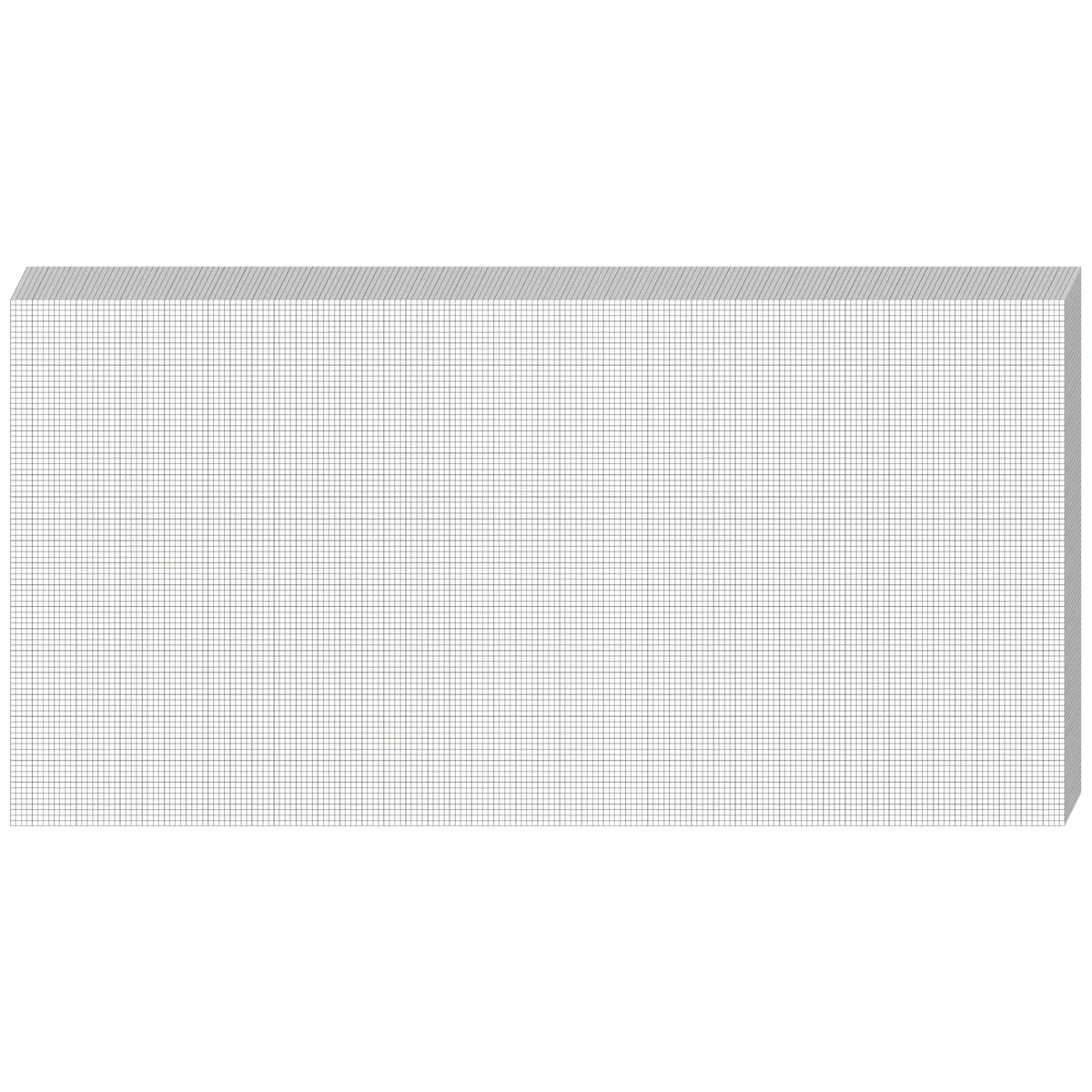 Fuyoooo 25 Blatt Graph Paper Pad 61 x 121,9 cm große Grafik 2,5 cm und 0,6 cm liniertes Rasterpapier für Ingenieure, Architekten, Designer, Mathematiker, Zeichner, Skizze, Haus, kommerzielle Baupläne