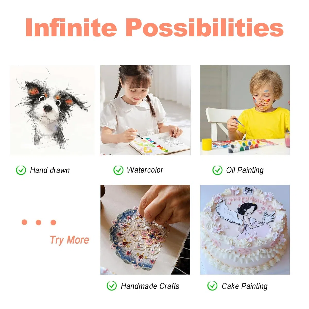Art Projectors for Drawing, Art Projector For Tracing Drawing Painting, IOS/Android Support, WiFi And USB Connectivity, Wireless Projection For Desktop Wall, For Tracing,Art Projects