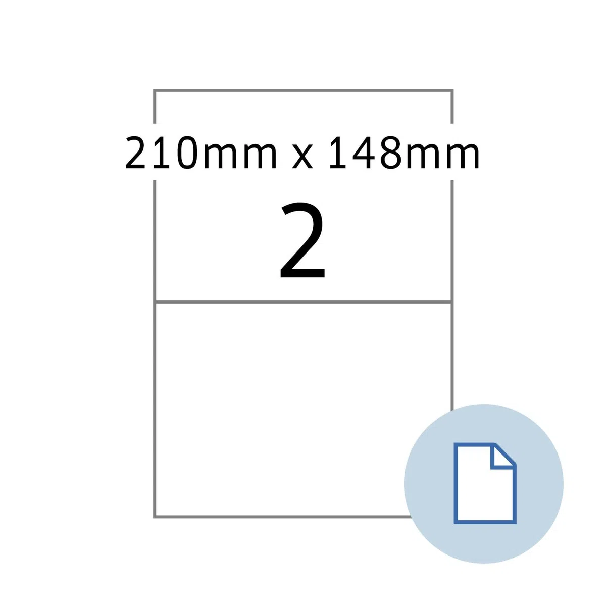 HERMA 58102 Wetterfeste Folienetiketten, 250 Blatt, 210 x 148 mm, 2 pro A4 Bogen, 500 Stück, selbstklebend, bedruckbar, matt, blanko Outdoor Klebeetiketten Aufkleber aus Polyethylen, weiß
