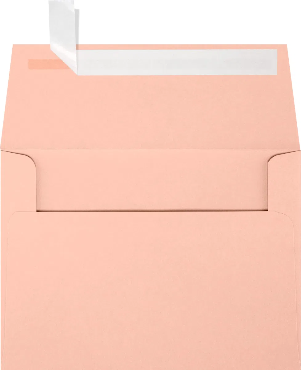 A4 Einladung Briefumschläge W/Abziehen und drücken (4 1/4 x 6 1/4) 250 Qty. blush