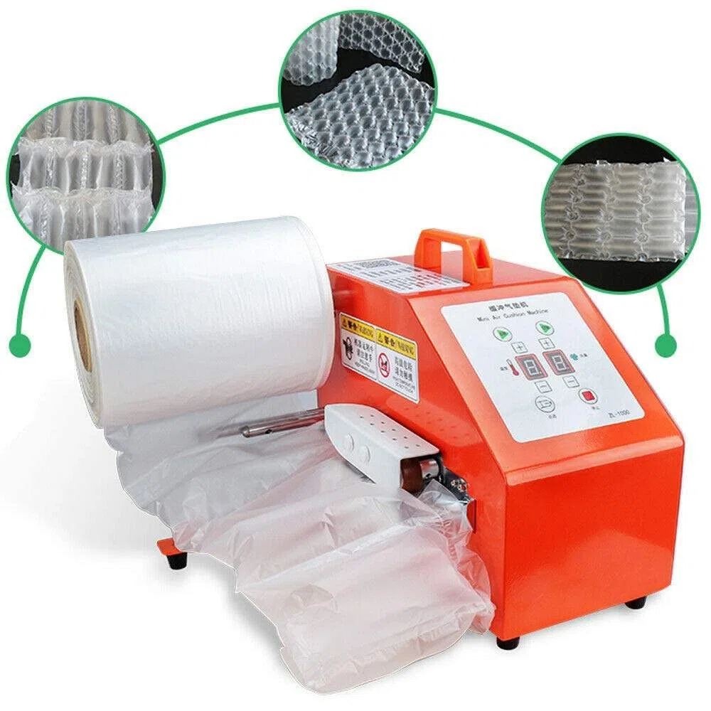 Luftpolstermaschine, Verpackungsmaterial Kundenspezifische Verpackungsfolie Luftpolsterfolie Luftpolsterverpackungsrolle Für Folientypen in Verschiedenen Breiten